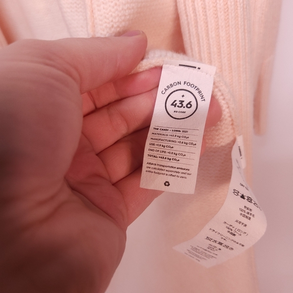 Allbirds Merino Wool Cardigan-Pink/Peach - Picture 5 of 6